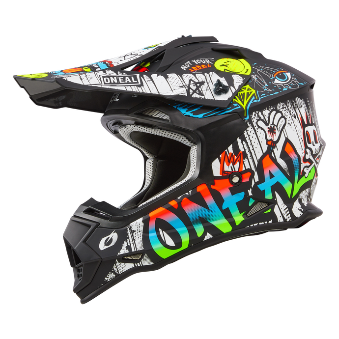 O'Neal 2 SRS Rancid V.24 Helmet Black/White