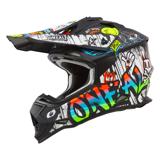 O'Neal 2 SRS Rancid V.24 Helmet Black/White