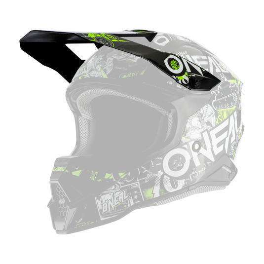 Replacement O'Neal 3 SRS Attack Black/Neon Helmet Visor