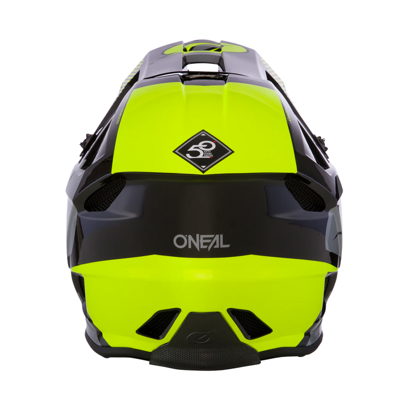 Load image into Gallery viewer, O&#39;Neal Blade Polyacrylite Helmet Ace Black/Neon Yellow
