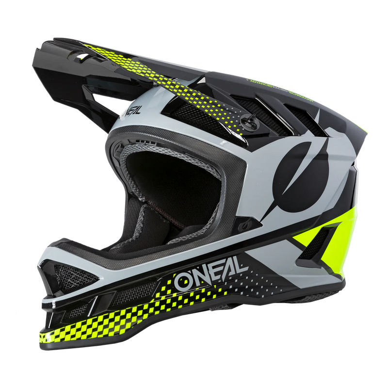 Load image into Gallery viewer, O&#39;Neal Blade Polyacrylite Helmet Ace Black/Neon Yellow
