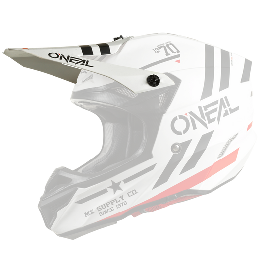 Replacement O'Neal 5 SRS Squadron White/Black Helmet Visor