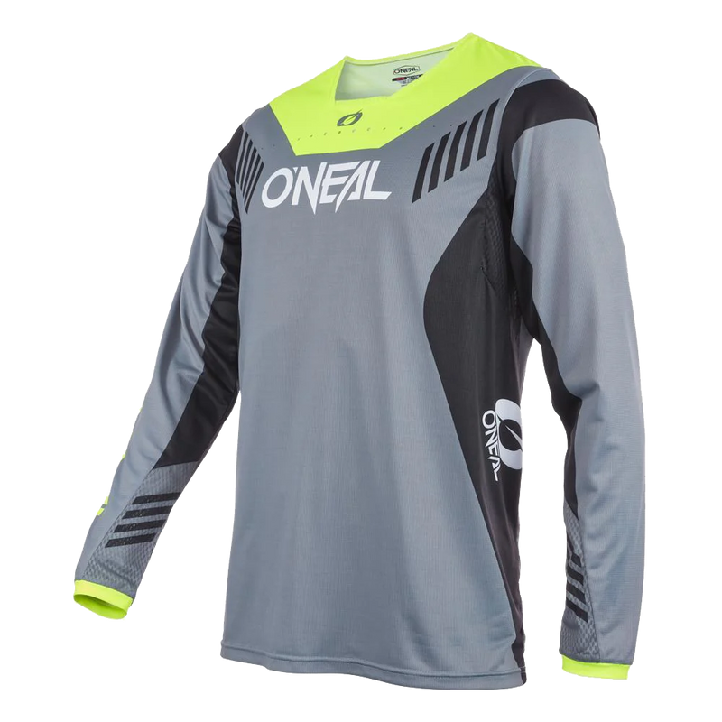 Load image into Gallery viewer, O&#39;Neal Youth Element FR Jersey Hybrid Gray/Neon Yellow
