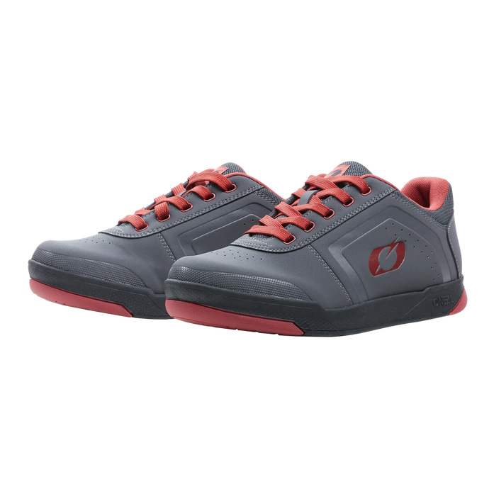 O'Neal Pinned Flat Pedal Shoe Gray/Red