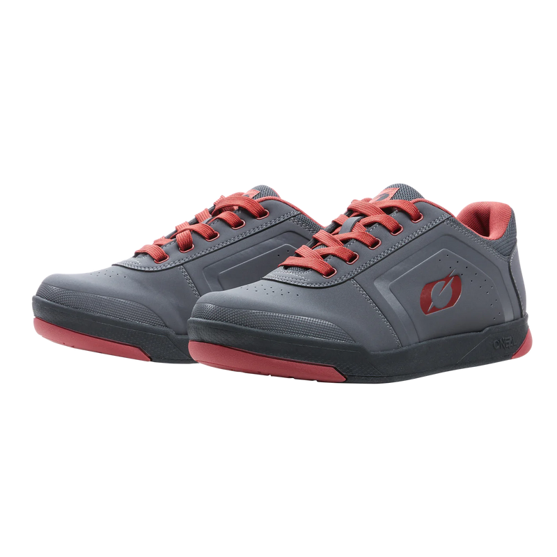 Load image into Gallery viewer, O&#39;Neal Pinned Flat Pedal Shoe Gray/Red
