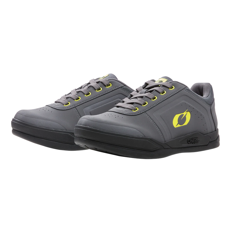 Load image into Gallery viewer, O&#39;Neal Pinned SPD Shoe Gray/Neon Yellow
