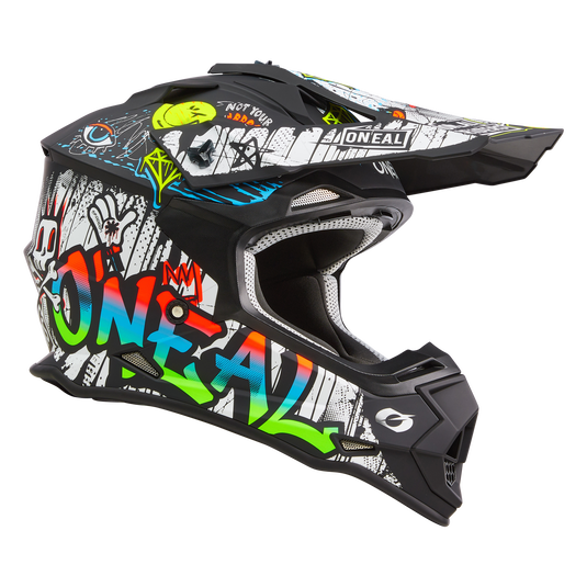 O'Neal 2 SRS Rancid V.24 Helmet Black/White