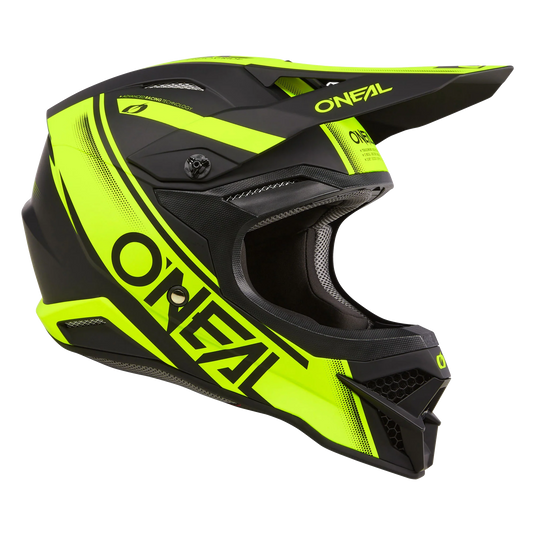 O'Neal 3 SRS Racewear V.24 Helmet Black/Neon