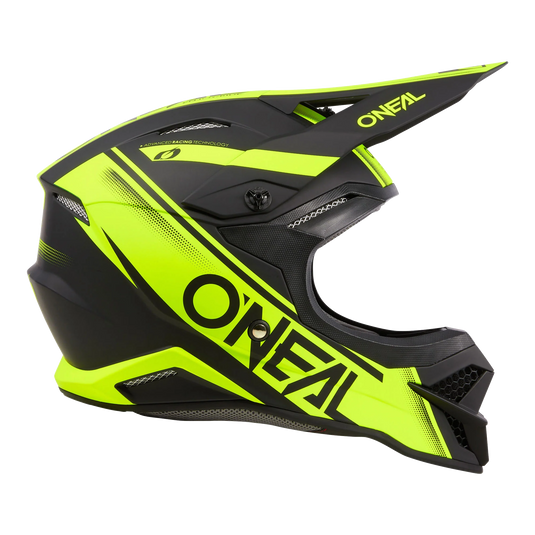 O'Neal 3 SRS Racewear V.24 Helmet Black/Neon