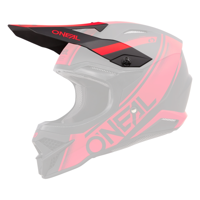 Replacement O'Neal 3 SRS Racewear Black/Red Helmet Visor