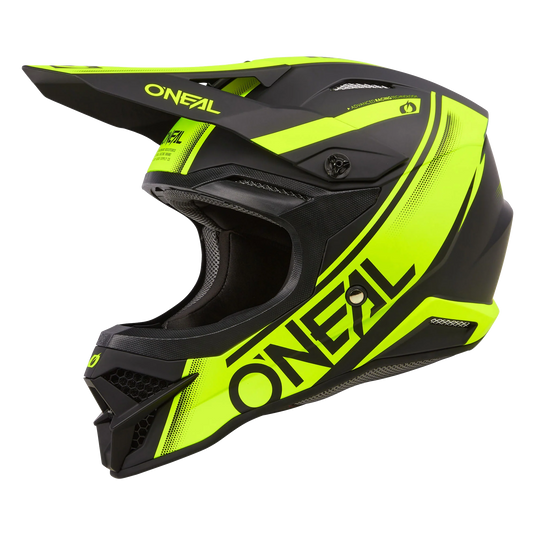 O'Neal 3 SRS Racewear V.24 Helmet Black/Neon