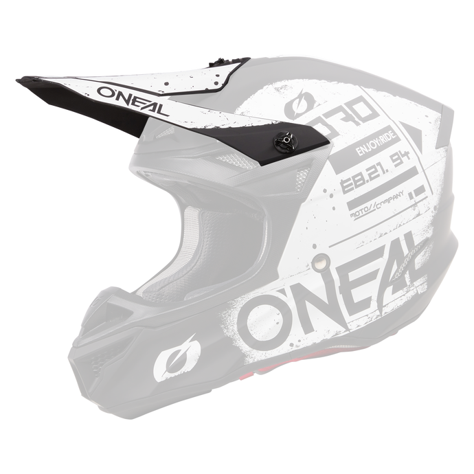 Replacement O'Neal 5 SRS Scarz V.24  Black/White Helmet Visor