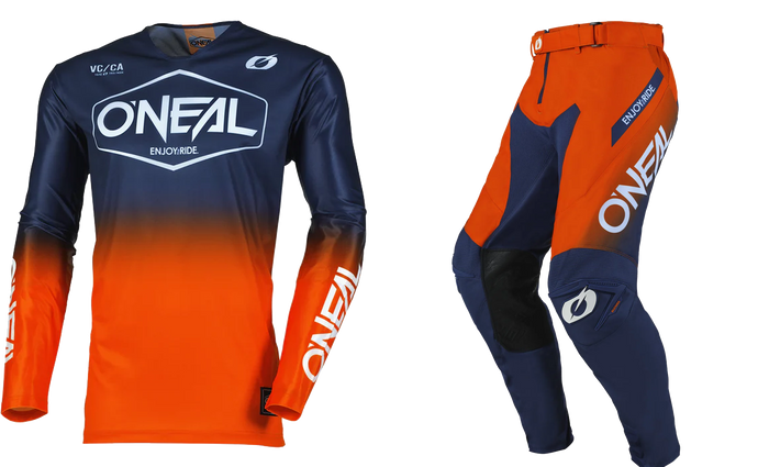 O'Neal Mayhem Hexx V.25 Blue / Orange Pants & Jersey Gearset