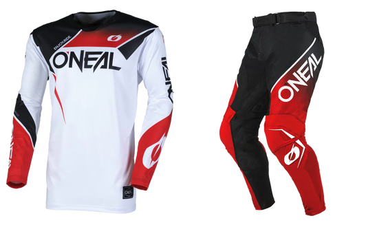 O'Neal Hardwear Air V.25 Slam Black/Red Pants & Jersey Gearset