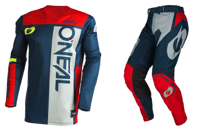 O'Neal Hardwear Air Slam Blue/Red Pants & Jersey Gearset