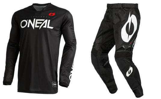 O'Neal Hardwear Elite Classic Black Pants & Jersey Gearset