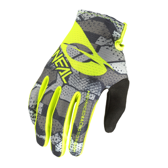 O'NEAL Matrix Glove Camo Gray/Neon Yellow