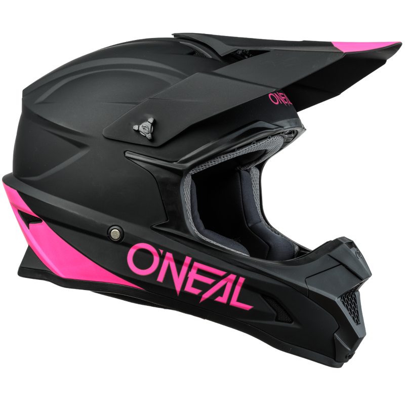 Load image into Gallery viewer, O&#39;Neal 1 SRS Solid Helmet Black/Pink
