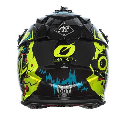 O'Neal Youth 2 SRS Villain Helmet Neon Yellow