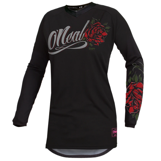 O'NEAL Women's Element Threat Jersey Black/Red