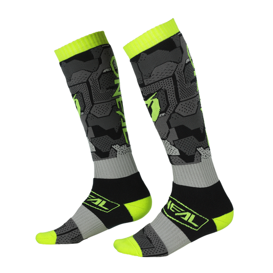 O'NEAL Pro MX Camo Gray/Neon Yellow Sox