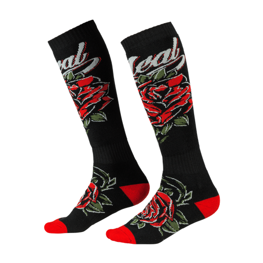 O'NEAL Pro MX Roses Black/Red Sox