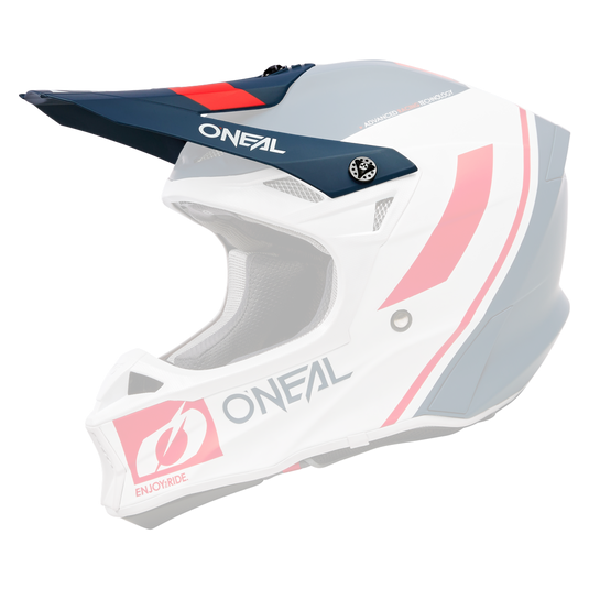 Replacement O'Neal 10 SRS Flow V.23 Blue/White/Red Helmet Visor