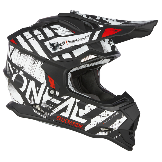 O'Neal 2 SRS Glitch V.23 Helmet Black/White