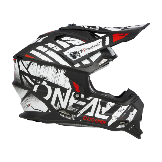 O'Neal 2 SRS Glitch V.23 Helmet Black/White