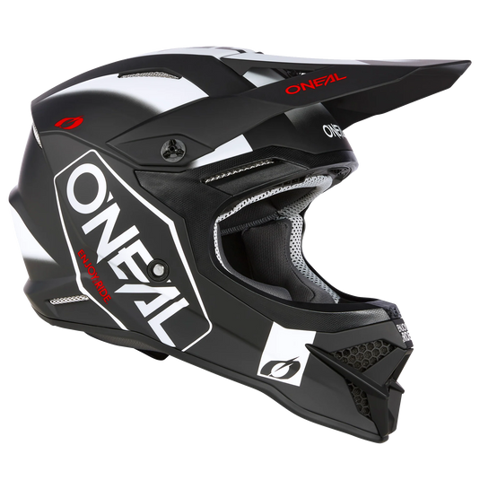 O'Neal 3 SRS Hexx V.23 Helmet Black/White