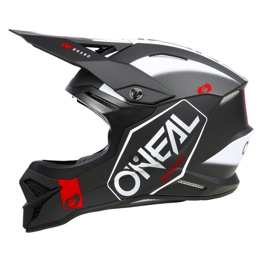 O'Neal 3 SRS Hexx V.23 Helmet Black/White