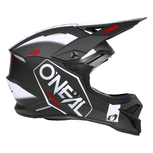 O'Neal 3 SRS Hexx V.23 Helmet Black/White