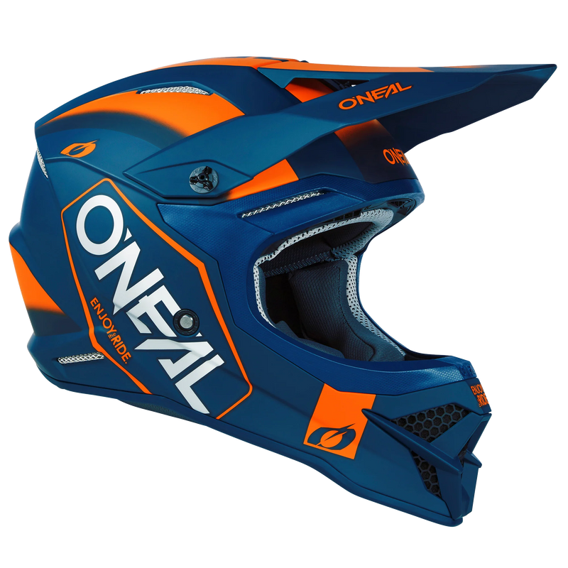 Load image into Gallery viewer, O&#39;Neal 3 SRS Hexx V.23 Helmet Blue/Orange
