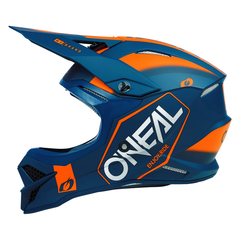 Load image into Gallery viewer, O&#39;Neal 3 SRS Hexx V.23 Helmet Blue/Orange
