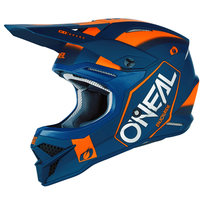 O'Neal 3 SRS Hexx V.23 Helmet Blue/Orange