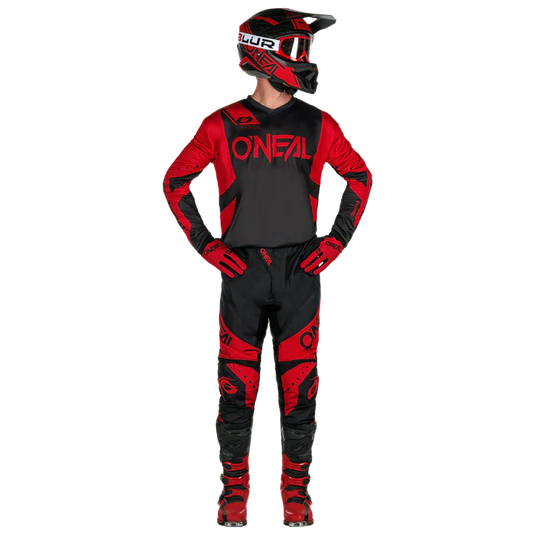 O'Neal Element Racewear V.24 Black/Red Pants & Jersey Gearset