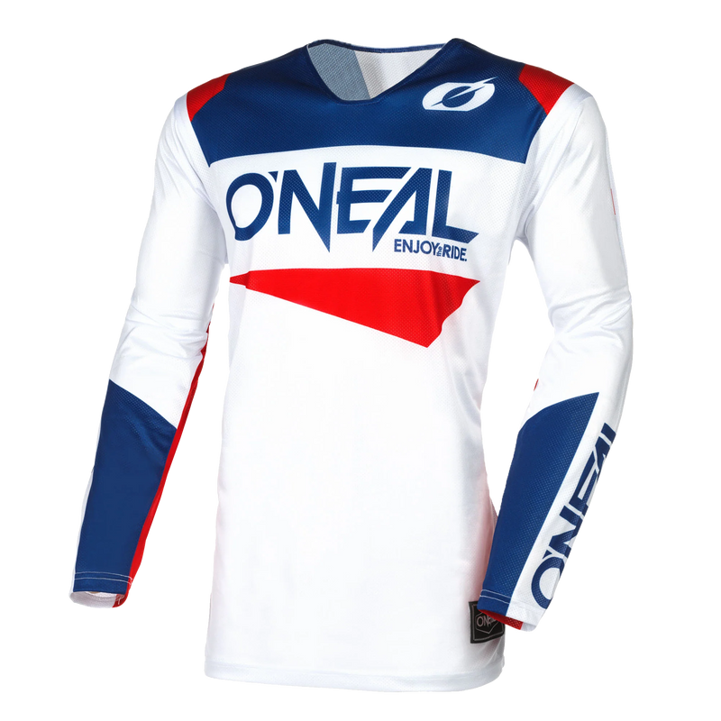 Load image into Gallery viewer, O&#39;Neal Hardwear Air V.24 Slam Jersey White/Blue/Red
