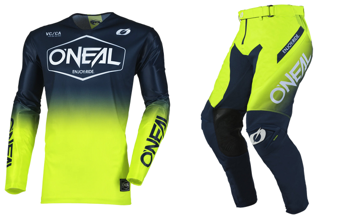 O'Neal Mayhem Hexx V.25 Blue / Neon Pants & Jersey Gearset