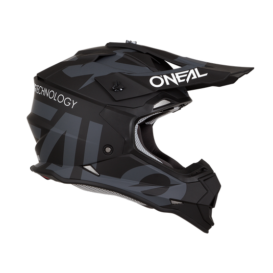 O'Neal 2 SRS Slick Helmet Black/Gray